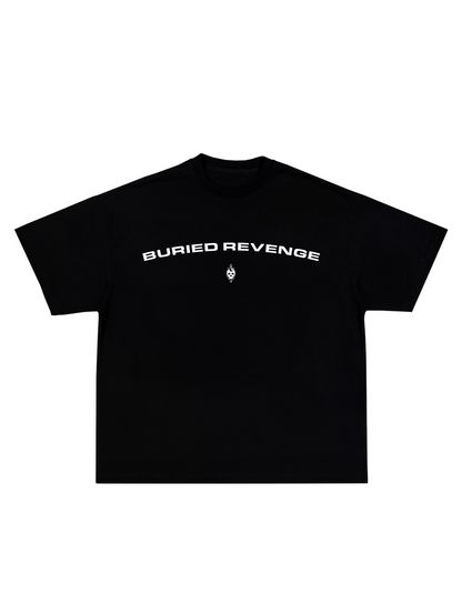 COLLEGIATE SKULL TEE - BLACK